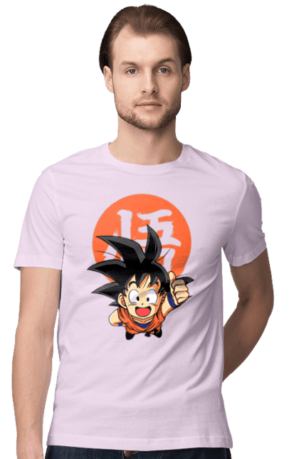 Футболка мужская с принтом Жемчуг дракона Сон Гоку. Anime, dragon ball, manga, son goku, tv series, аниме, гоку, жемчуг дракона, манга, сон гоку. 2070702