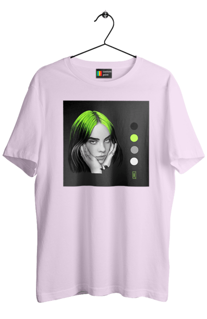 Футболка чоловіча з принтом "Біллі Ейліш". Біллі, біллі ейліш, ейліш. 2070702