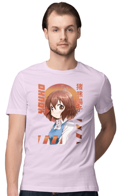 Men's t-shirt with prints Kiniro Mosaic Yoko Inokuma. Anime, gold mosaic, kiniro mosaic, kinmoza, manga, yoko, yoko inokuma. 2070702