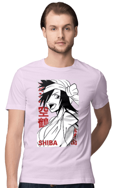 Футболка чоловіча з принтом "Бліч Куукаку Шиба". Anime, bleach, kūkaku shiba, manga, аніме, бліч, куукаку шиба, манга. 2070702