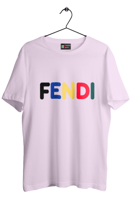 Футболка чоловіча з принтом "Fendi". Fendi, lvmh, бренд, будинок моди, італія, люкс, мода, одяг, сумка, фенді. 2070702