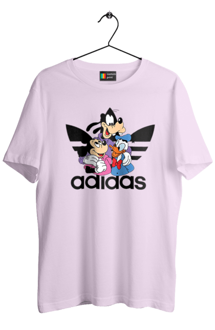 Футболка мужская с принтом Adidas Микки Маус. Adidas, mickey mouse, адидас, дисней, микки, микки маус, мультфильм. 2070702