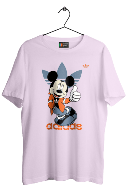 Футболка мужская с принтом Adidas Микки Маус. Adidas, mickey mouse, адидас, дисней, микки, микки маус, мультфильм. 2070702