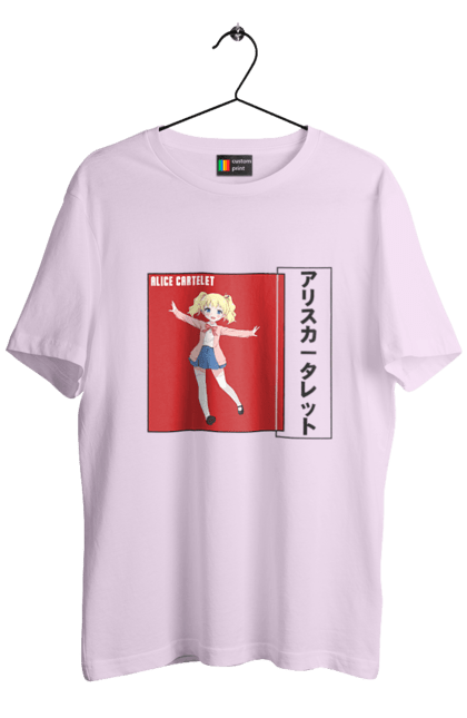 Men's t-shirt with prints Kiniro Mosaic Alice Cartelet. Alice, alice cartelet, anime, gold mosaic, kiniro mosaic, kinmoza, manga. 2070702