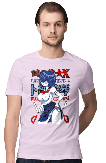 Men's t-shirt with prints Mysterious Girlfriend X Mikoto Urabe. Anime, comedy, manga, mikoto urabe, mysterious girl, mysterious girlfriend x, romance, school. 2070702