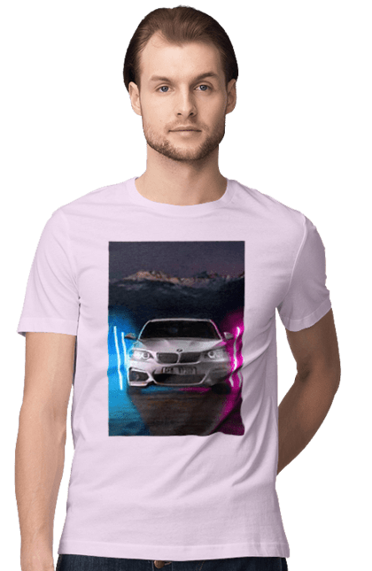Футболка чоловіча з принтом "БЕХА". Беха, в машину, красота, птн пнх, фонарі. 2070702