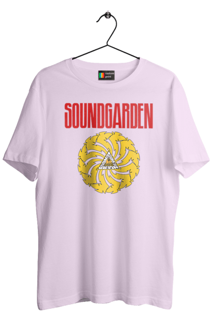 Футболка мужская с принтом Soundgarden. Sound garden, soundgarden, альтернативный рок, гранж, группа, метал, музыка, рок, хард-рок. 2070702