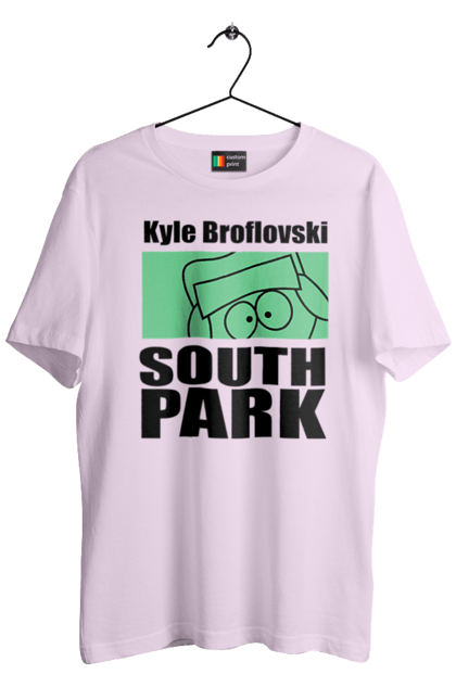 Футболка чоловіча з принтом "Південний парк Кайл". Kyle, kyle broflovski, south park, кайл, кайл брофловскі, мультсеріал, південний парк. 2070702