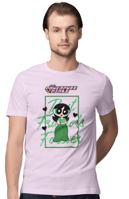 Men's t-shirt with prints Powerpuff Girls Buttercup. Animated series, buttercup, cartoon network, cool girls, powerpuff girls. 2070702