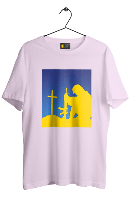 Men`s t-shirt with prints Patriot. Freedom, patriot, patriotism, ukraine, ukrainian, victory. 2070702