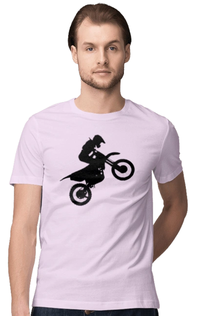 Silhouette Of A Motorcyclist