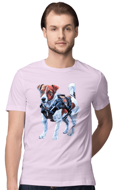 Футболка чоловіча з принтом "Пес Патрон". Зсу, патрон, пес, пес патрон, україна. 2070702