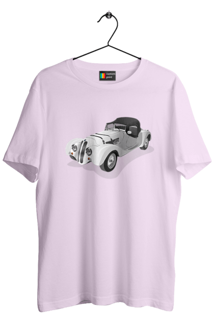 Футболка чоловіча з принтом "Автомобіль". Авто, автомобиль, класика, старовинна машина, старовинний. 2070702