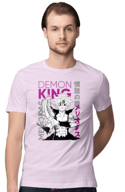 Men's t-shirt with prints Seven Deadly Sins Meliodas. Anime, dragon sin, manga, meliodas, seven deadly sins. 2070702