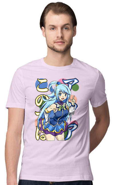 Men's t-shirt with prints KonoSuba. Anime, aqua, konosuba, manga, novel. 2070702