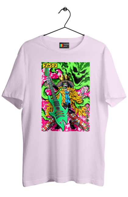 Футболка чоловіча з принтом "Ван Піс Брук". Brook, one piece, soul king, аніме, брук, ван пис, ван піс, манга, соул кінг. 2070702