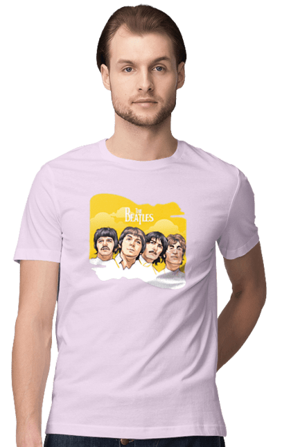 Men's t-shirt with prints The Beatles. Beatles, george harrison, john lennon, liverpool four, music, paul mccartney, ringo starr. 2070702