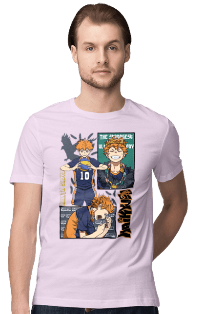 Men's t-shirt with prints Haikyu!! Hinata. Anime, haikyu, hinata, manga, shoyo hinata, sports anime, volleyball. 2070702