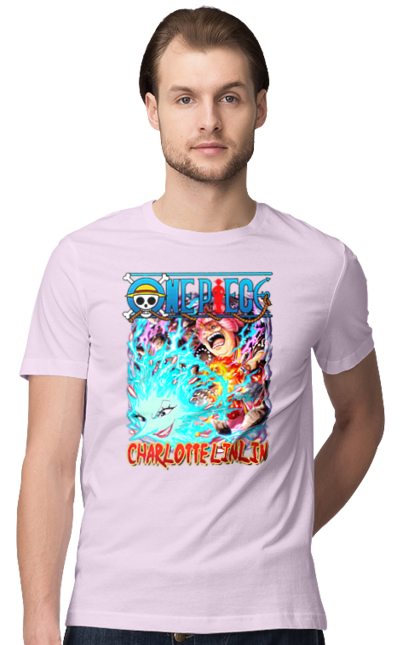 Men's t-shirt with prints One Piece Charlotte. Anime, charlotte, charlotte linlin, manga, one piece, straw hat pirates. 2070702