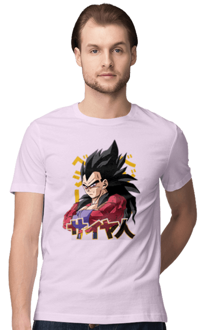 Футболка чоловіча з принтом "Перли дракона Вегета". Anime, dragon ball, goku, manga, vegeta, аніме, вегета, гоку, манга, перли дракона. 2070702