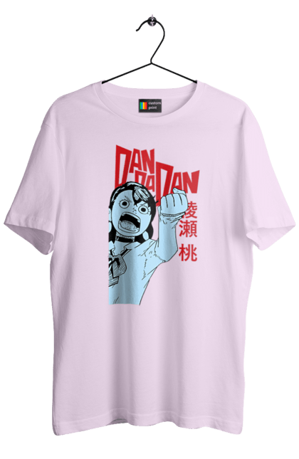 Футболка чоловіча з принтом "Дандадан Момо Аясе". Dandadan, momo ayase, okarun, аніме, аясе, дандадан, манга, момо, момо аясе. 2070702