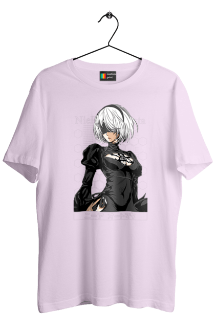 Men's t-shirt with prints Nier: Automata 2B. Character, executioner, game, nier: automata, platinum games, video game, yorha. 2070702