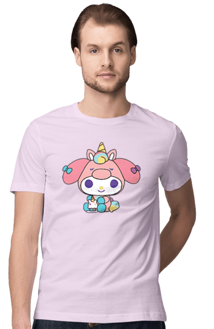 Men's t-shirt with prints My Melody. Hello kitty, my melody, sanrio. 2070702