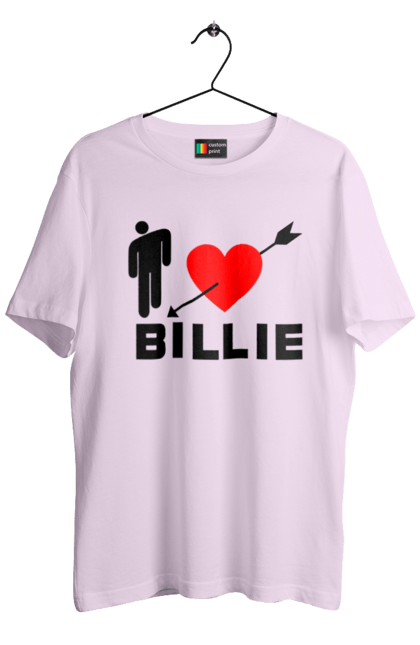 Футболка чоловіча з принтом "Біллі Айліш". Біллі айліш, логотип біллі айліш, принт біллі айліш, співачка біллі айліш. 2070702