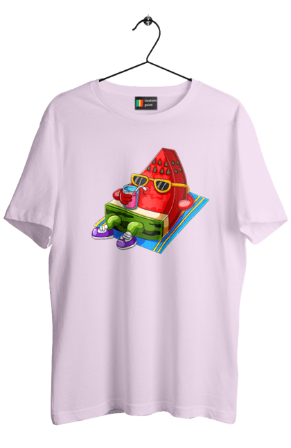 Men`s t-shirt with prints Watermelon Drinks Cocktail. Cocktail, summer, watermelon. 2070702