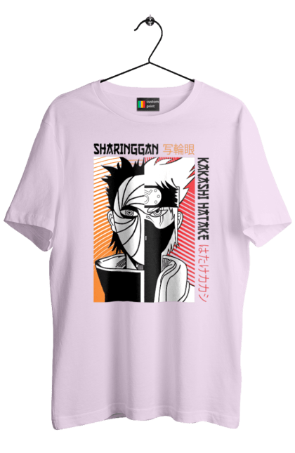 Men's t-shirt with prints Naruto Kakashi Hatake. Anime, kakashi, manga, naruto, shinobi, shonen, team number 7. 2070702