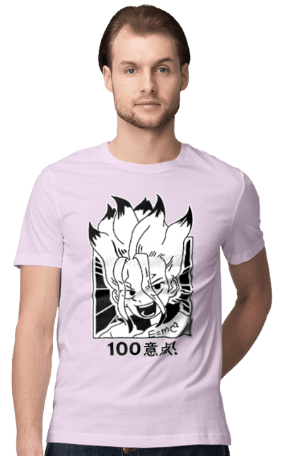 Men's t-shirt with prints Dr. Stone Senku. Anime, dr. stone, ishigami, manga, senku, senku ishigami. 2070702