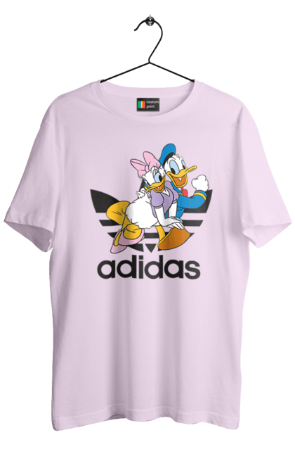 Men's t-shirt with prints Adidas Donald Duck. Adidas, animated series, cartoon, daisy duck, donald duck. 2070702