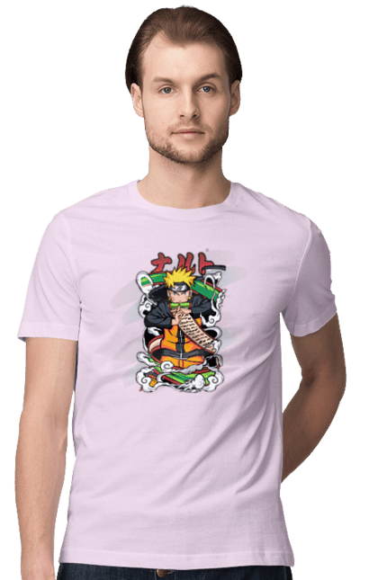 Men's t-shirt with prints Naruto. Anime, character, manga, naruto, ninja, tv series. 2070702