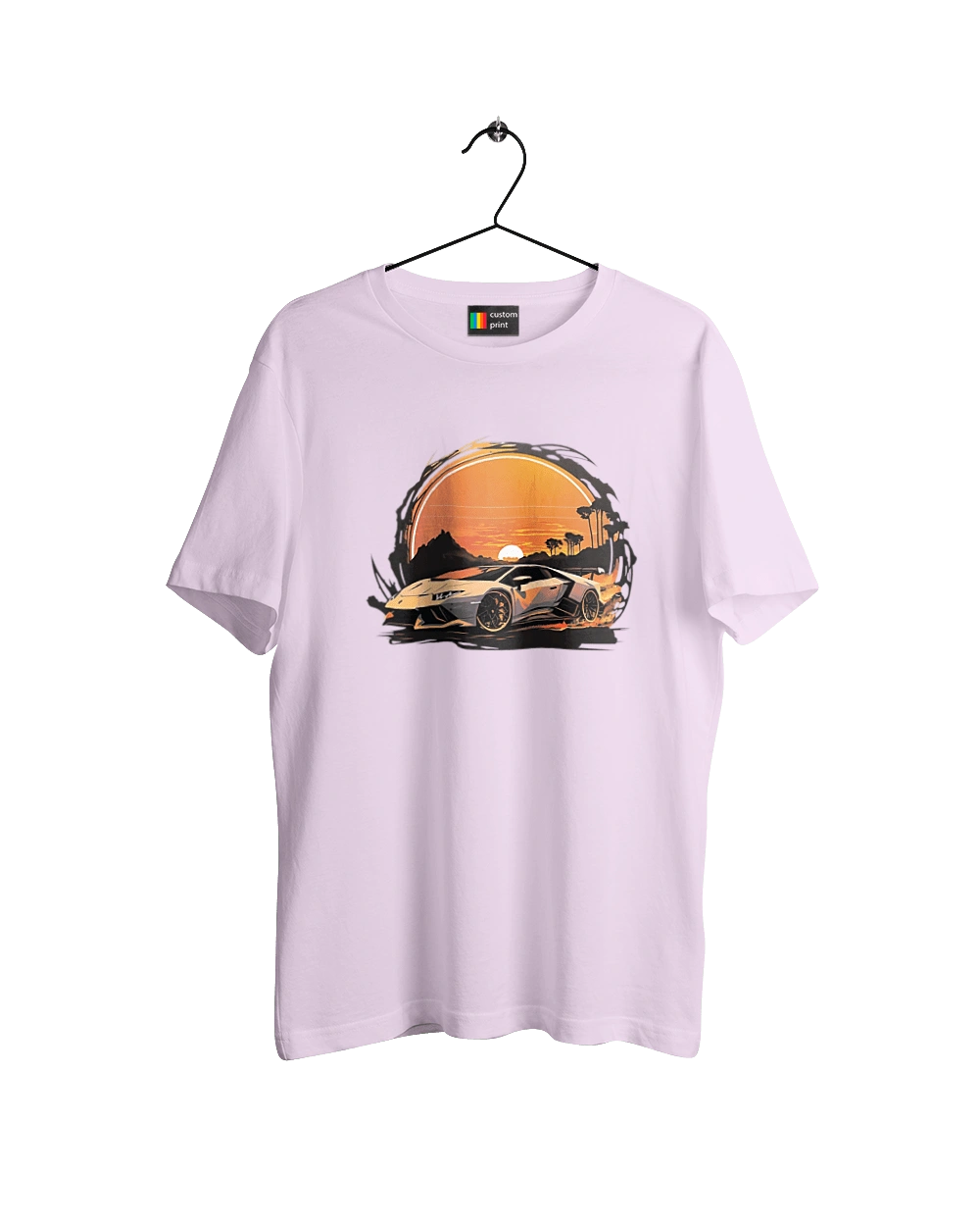 Lamborghini at sunset