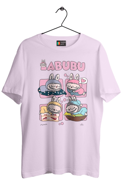 Футболка чоловіча з принтом "Сон Labubu". Labubu, weird cute, іграшки, лабубу. 2070702