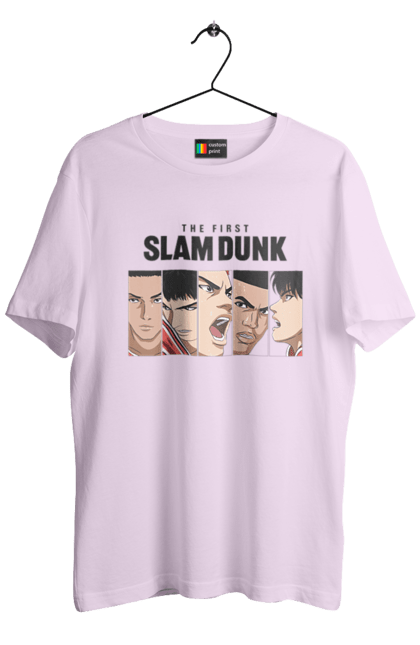 Футболка чоловіча з принтом "Слем данк". Slam dunk, аніме, баскетбол, комедія, манга, слем-данк, спокон, спортивне аніме, сьонен, школа. 2070702