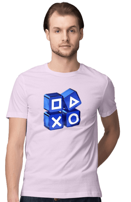 Футболка чоловіча з принтом "Геймпад". Playstation, sony, геймпад, гра, джостик. 2070702