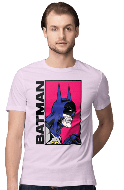 Men's t-shirt with prints Batman. Batman, bruce wayne, comics, dark knight, dc comics, justice league, movie, superhero. 2070702