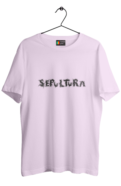 Men's t-shirt with prints Sepultura. Death metal, det metal, groove metal, group, metal, music, rock, sepulture, thrash metal, trash metal. 2070702