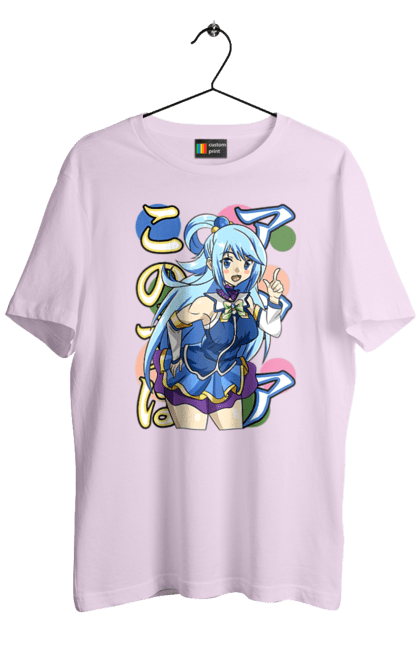 Men's t-shirt with prints KonoSuba. Anime, aqua, konosuba, manga, novel. 2070702