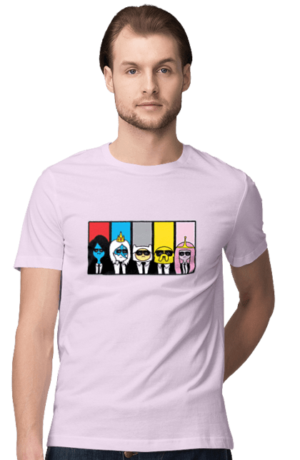 Men's t-shirt with prints Adventure Time. Adventure time, animated series, cartoon network, land of ooo, tv series. 2070702