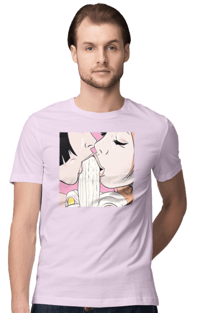 Футболка чоловіча з принтом "Дівчата Їдять Банан". Лизати, смоктати. 2070702