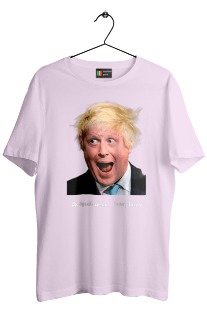 Men`s t-shirt with prints Good afternoon everybody. Best friend, england, everybody, friend of ukraine, good evening, helping hand, himars, johnson, johnsonyuk, m270, prime minister, real minister, struggle, true friend. 2070702