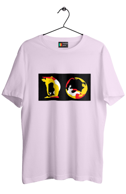 Футболка чоловіча з принтом "Розтяжка По Дорослому". Пози, розтяжка. 2070702