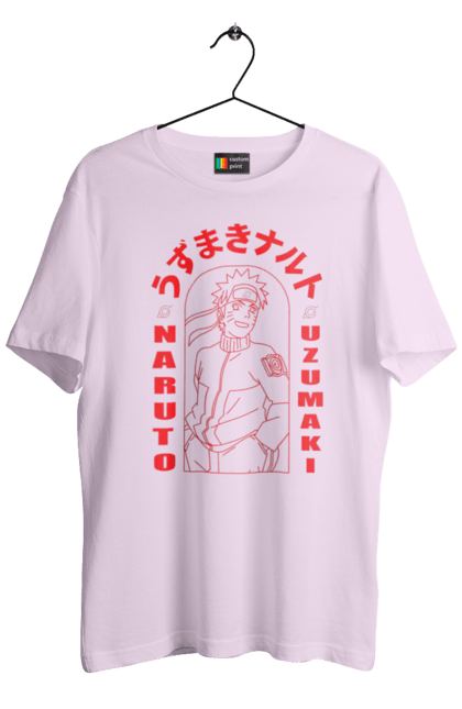 Men's t-shirt with prints Naruto. Anime, character, manga, naruto, ninja, tv series. 2070702