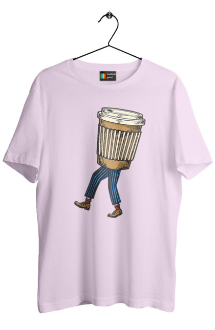 Футболка чоловіча з принтом "Людина Кава". Кава. 2070702