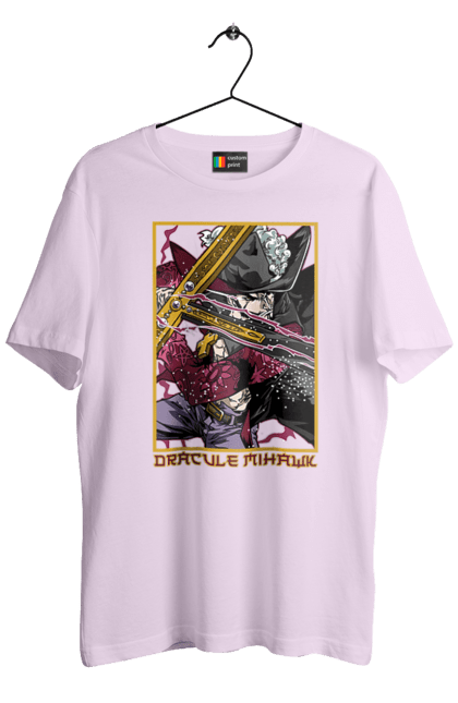 Men's t-shirt with prints One Piece Dracule Mihawk. Anime, dracule mihawk, manga, mihawk, one piece, straw hat pirates. 2070702