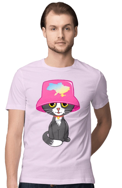 Cat with a map of Ukraine