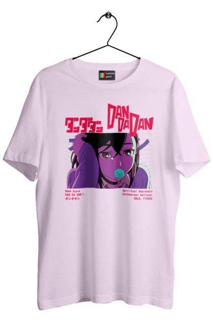 Футболка чоловіча з принтом "Дандадан Момо Аясе". Dandadan, momo ayase, okarun, аніме, аясе, дандадан, манга, момо, момо аясе. 2070702