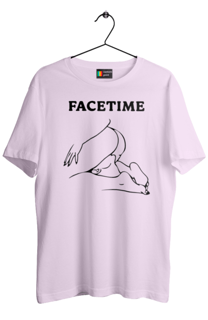 Футболка чоловіча з принтом "Фейстайм". Вульгарна, гумор, прикольна, смішна, фейстайм. 2070702